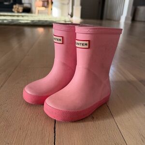 Hunter Kids Bright Pink Rain Boots